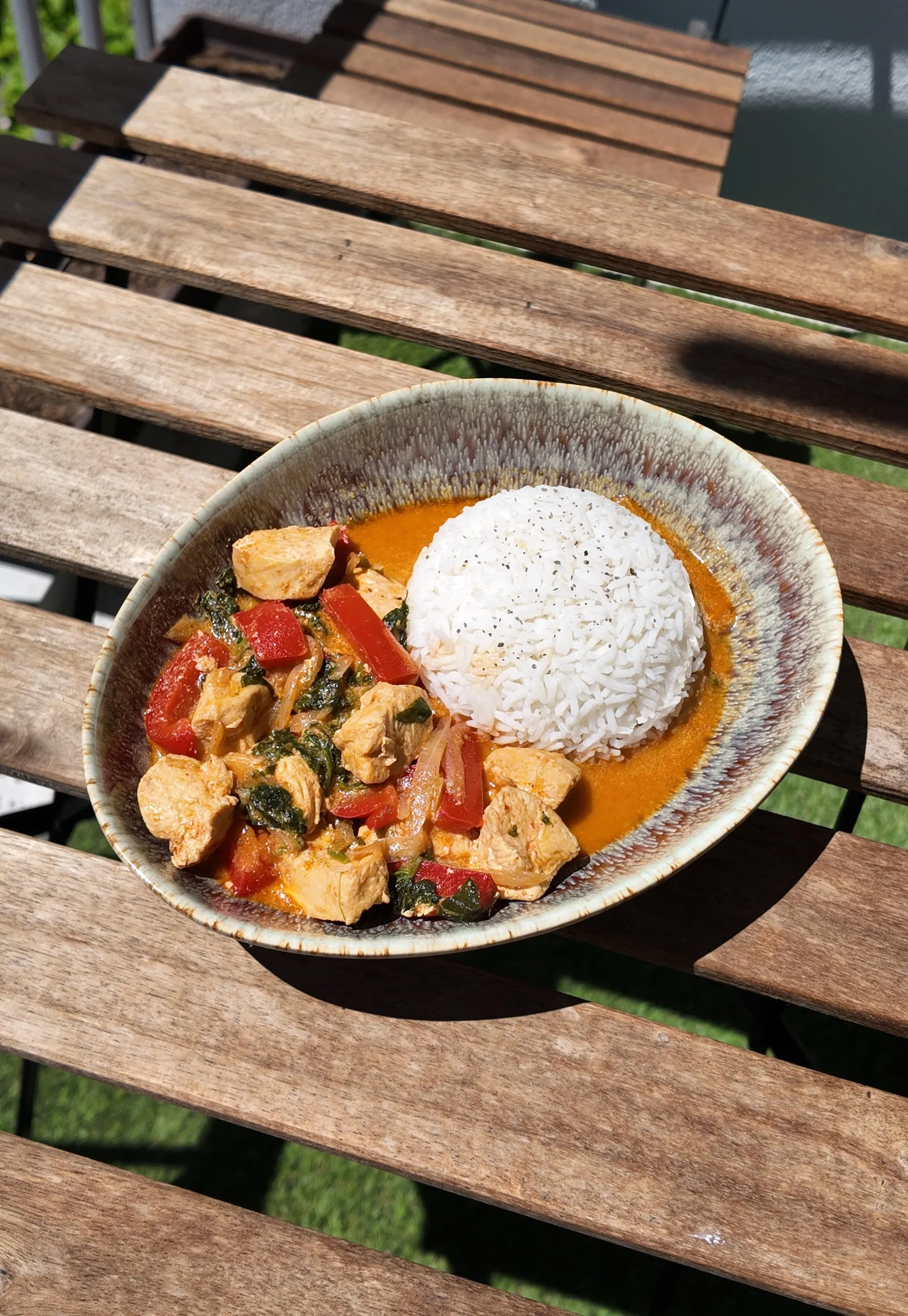 Curry rouge de poulet
