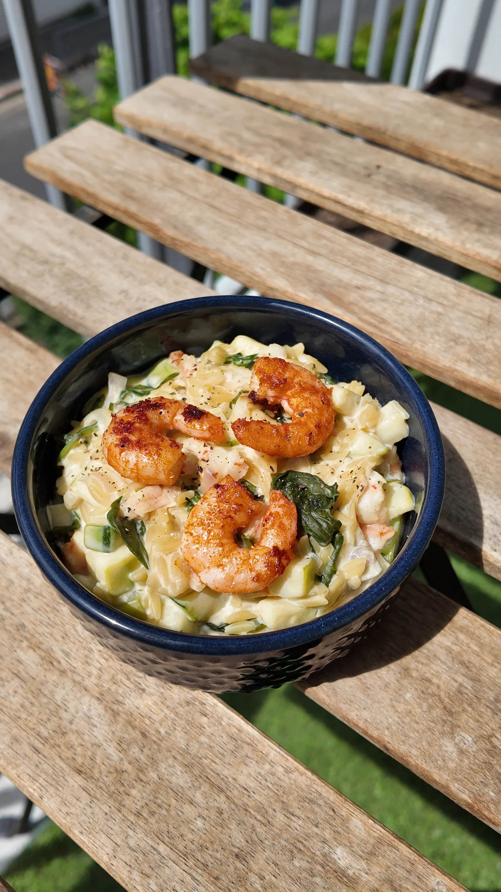 Orzo aux crevettes