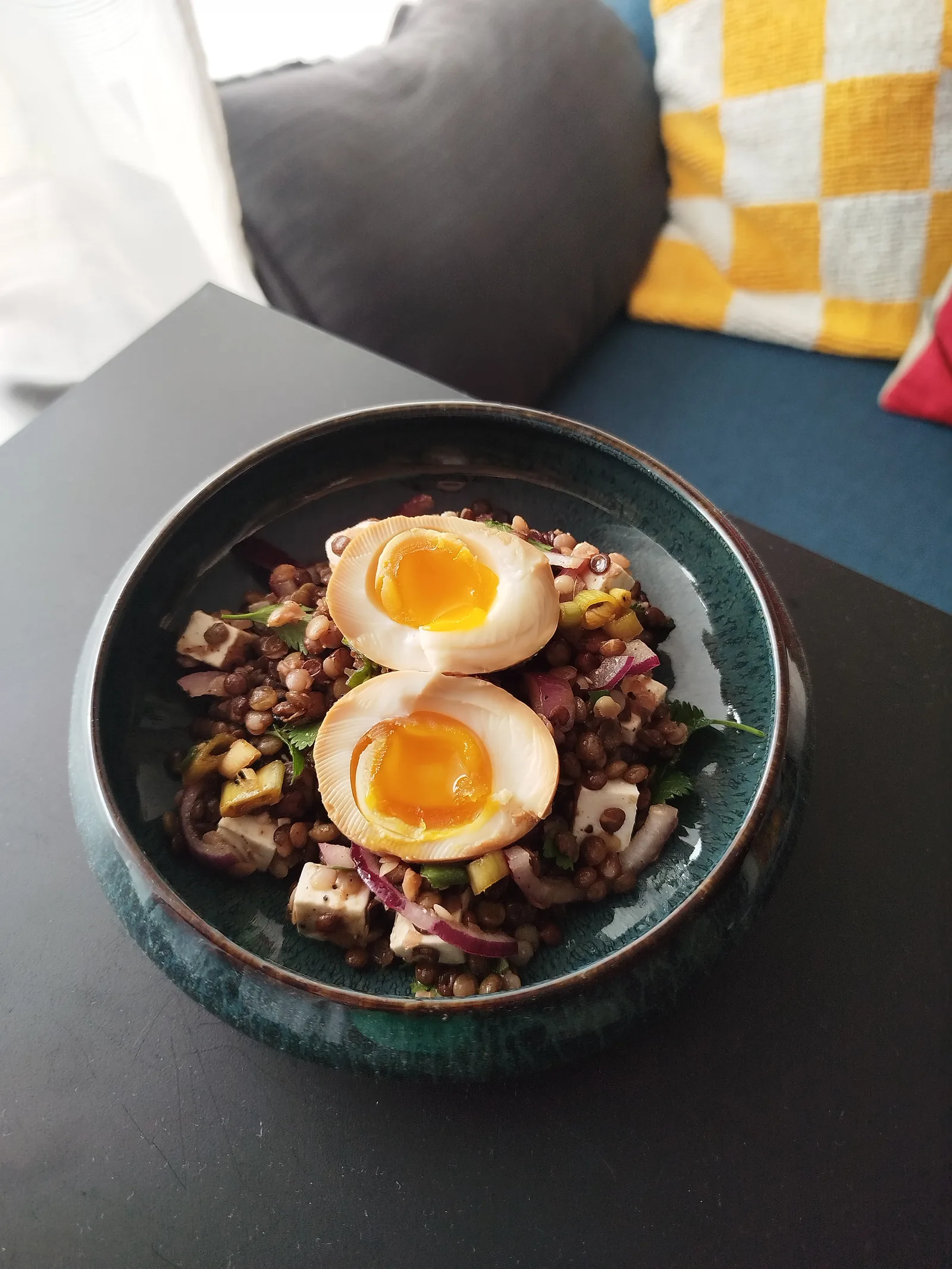 Salade de lentilles vertes