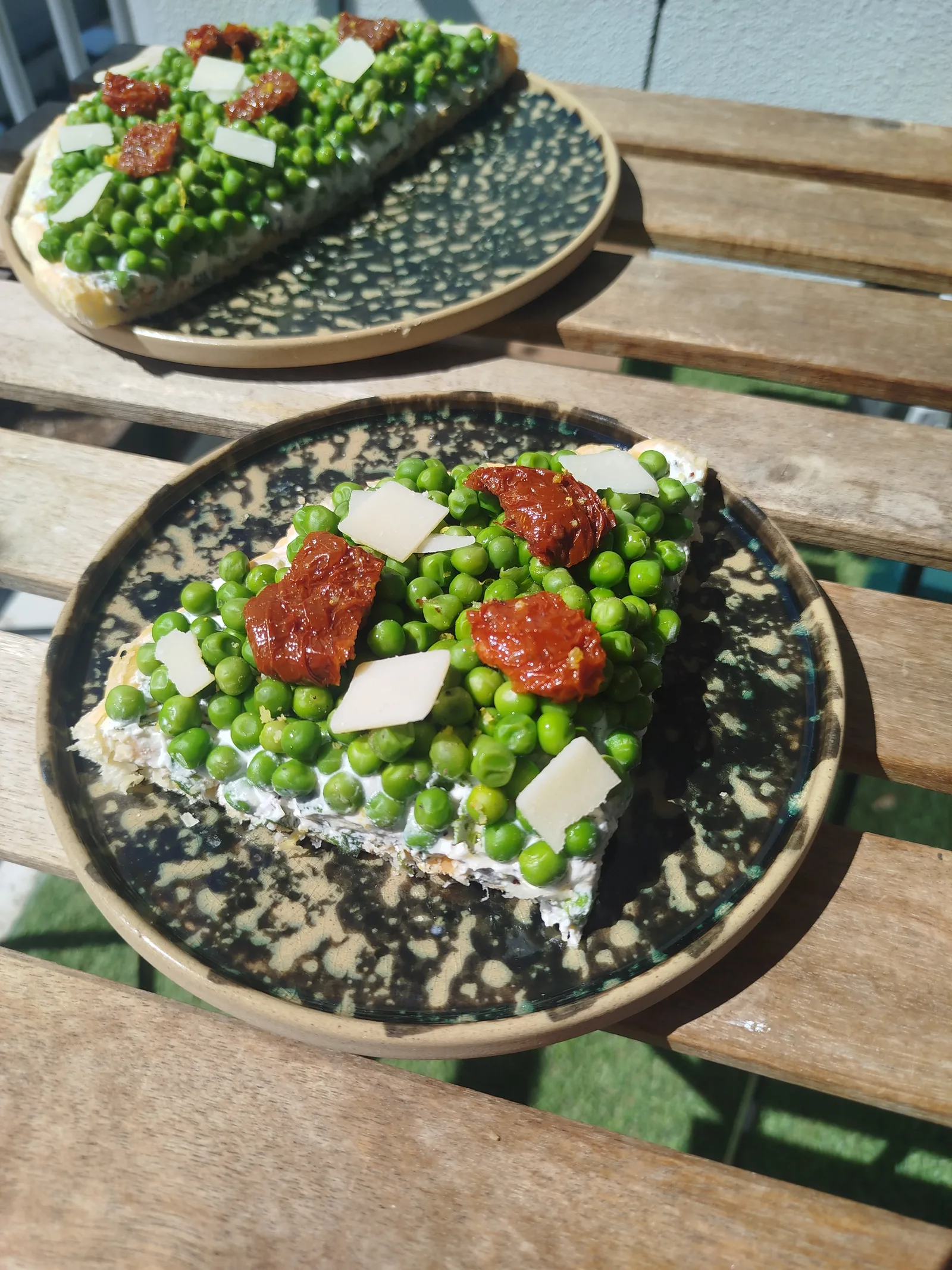 Tarte printanière aux petits pois